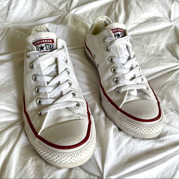 Shoes - White Converse Low Tops